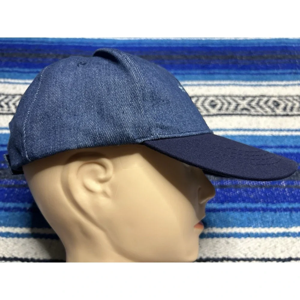 Mickey Mouse Hat USA Blue Denim Strapback Americana Patriotic Casual Adjustable